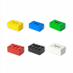 Green 2 Pcs Creative Building Block Tissue Box Holder - Wall - Mounted & Desktop Dispenser for Bathroom, Kids Room & Office Decor
