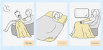 Ultra-Soft Kids Plush Fleece Blanket - Cozy Cartoon Animal Throw for All Seasons (Rabbit)