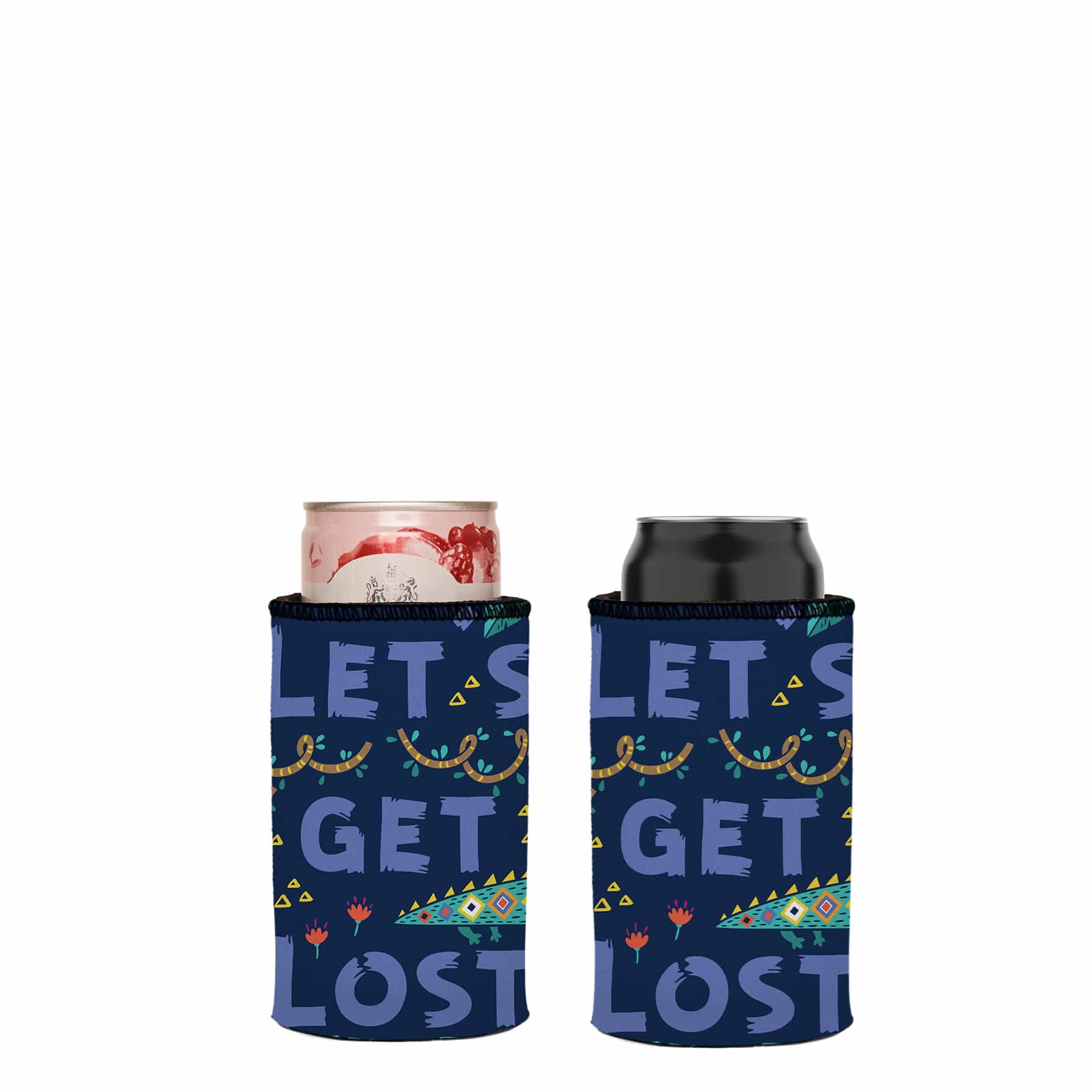 Lets Get Lost in the Wild Stubby Cooler 2 - Pack - Standard