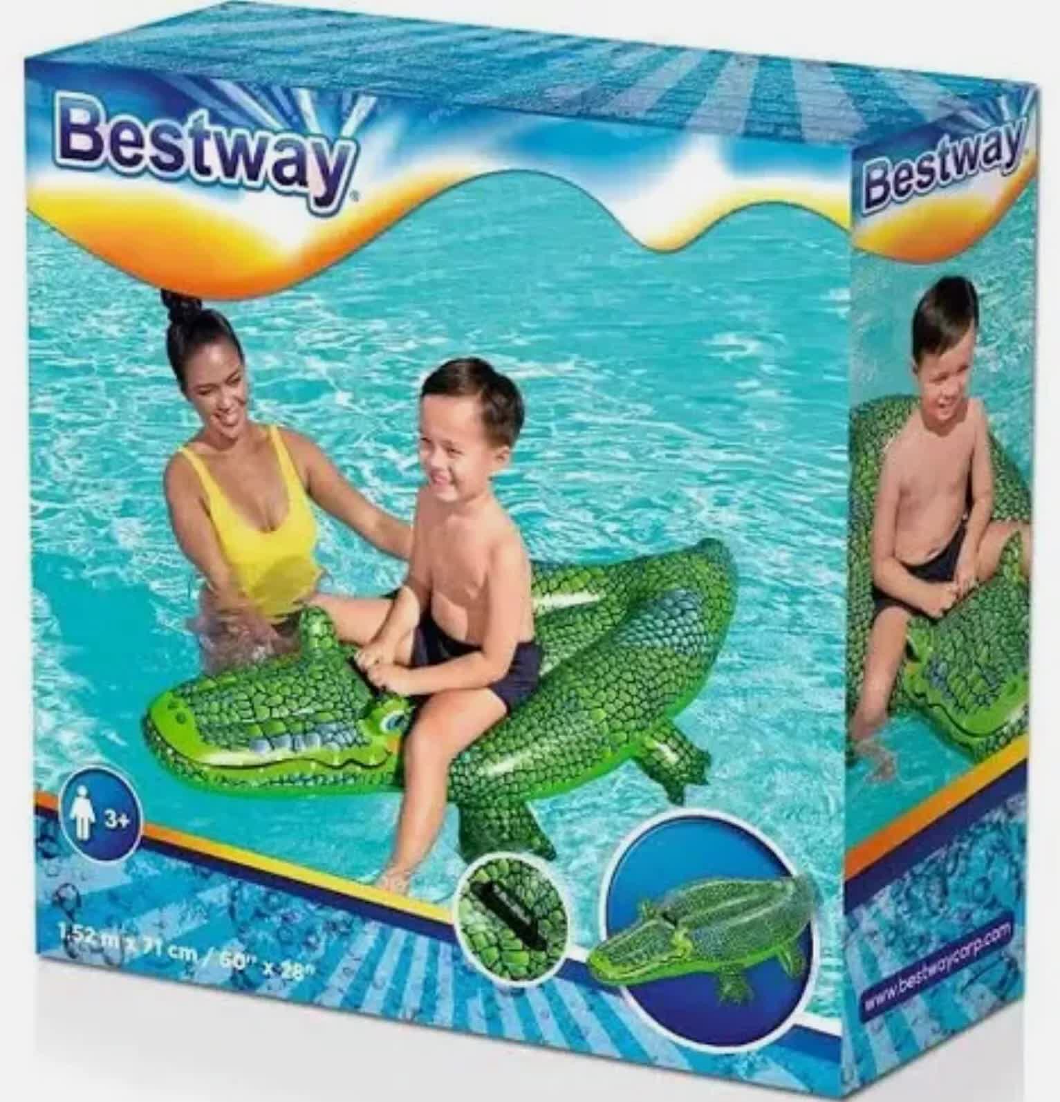 Bestway 1.52m x 71cm Buddy Crocodile Ride - On