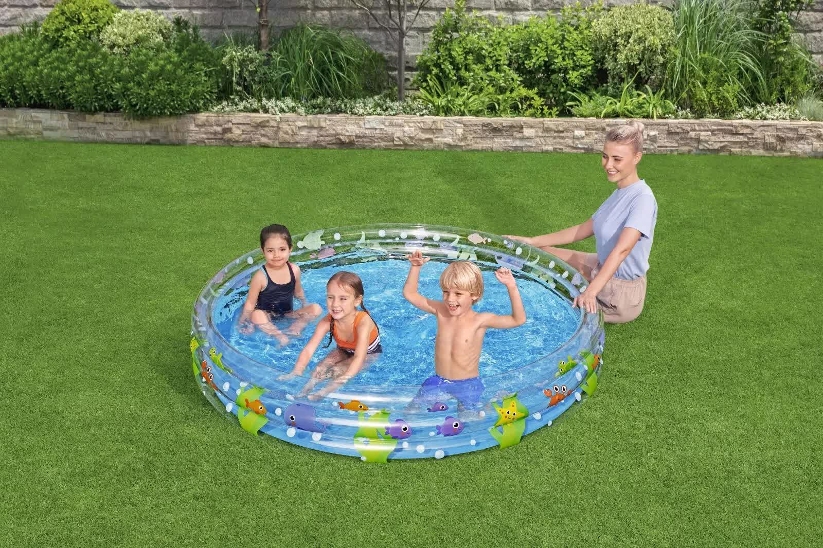 Bestway 1.83m x H33cm Deep Dive 3 - Ring Inflatable Play Pool