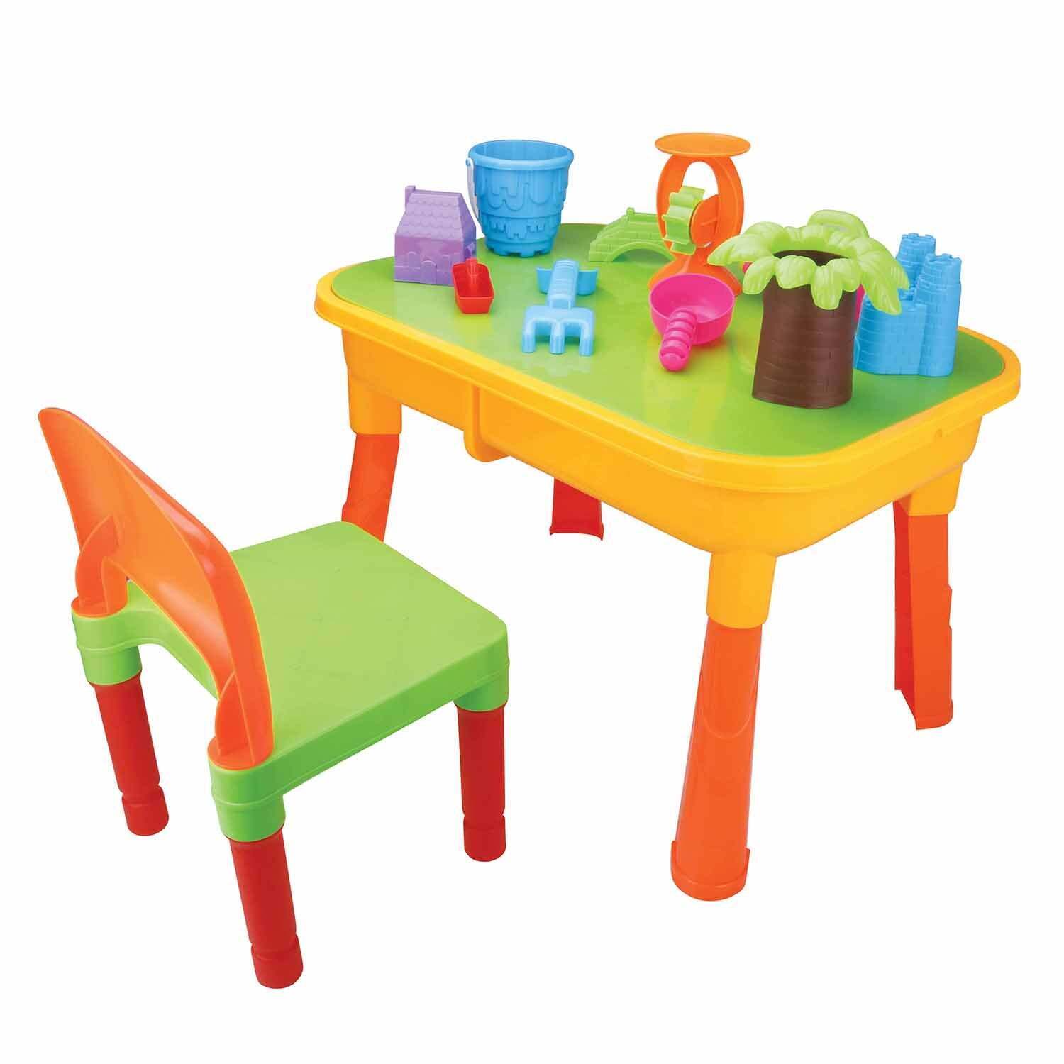 Children's 2 - in - 1 Sand & Water Table, Includes 18 Play Accessories
