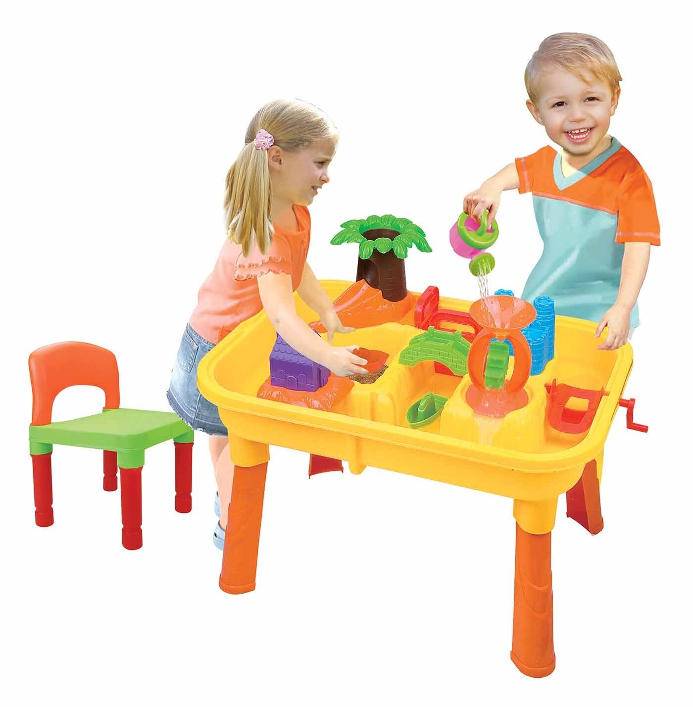 Children's 2 - in - 1 Sand & Water Table, Includes 18 Play Accessories
