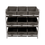 Kids Toy Box Storage Unit Drawers Childrens Bedroom Shelf Baby Nursery Furniture Grey