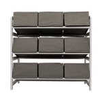 Kids Toy Box Storage Unit Drawers Childrens Bedroom Shelf Baby Nursery Furniture Grey