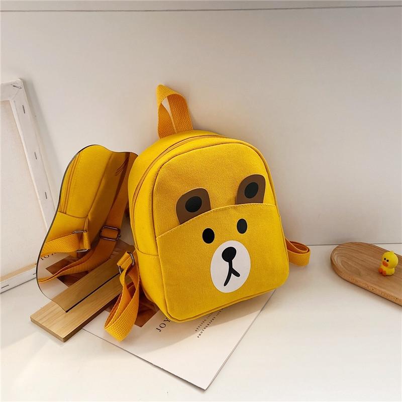 Adorable Bear Schoolbag for Kids - Cartoon Design - Bear Black