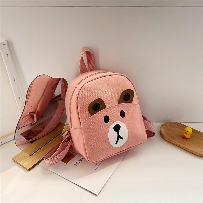 Adorable Bear Schoolbag for Kids - Cartoon Design - Bear Black