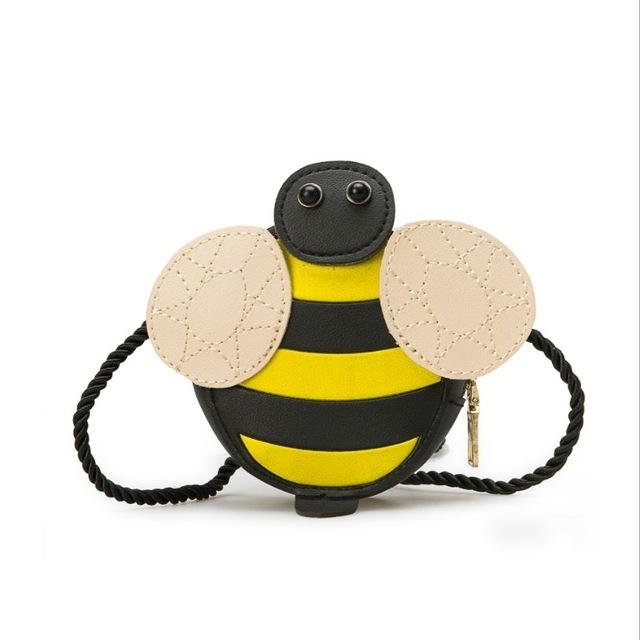 Adorable Kids' Tassel Purse Cute Cartoon Animals - Bee