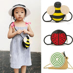 Adorable Kids' Tassel Purse Cute Cartoon Animals - Bee