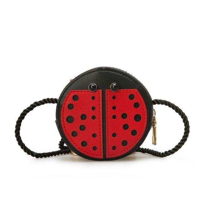 Adorable Kids' Tassel Purse Cute Cartoon Animals - Ladybug