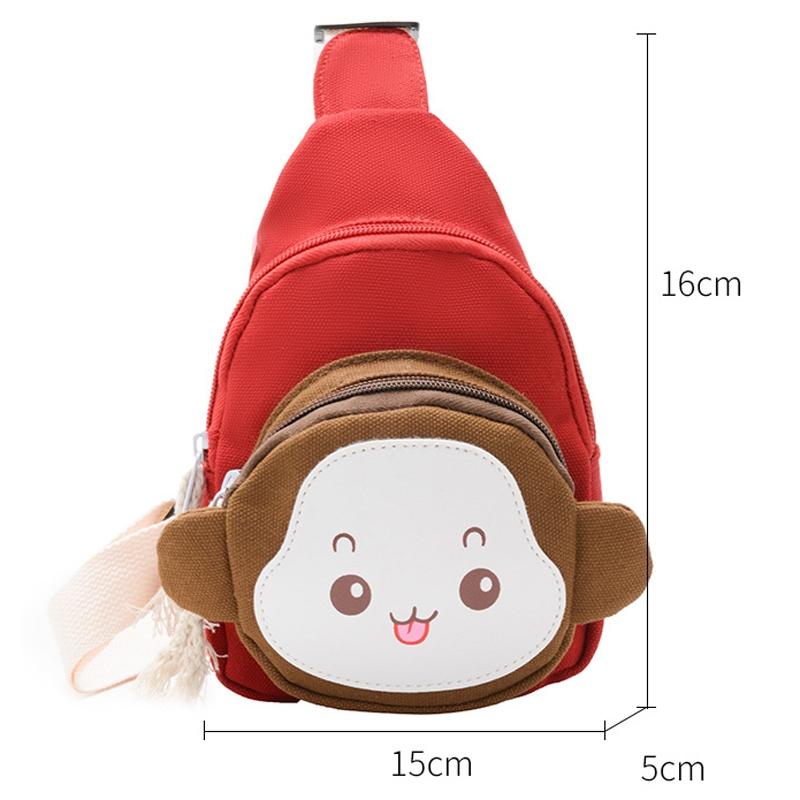Adorable Monkey Crossbody Bag For Kids - Pink