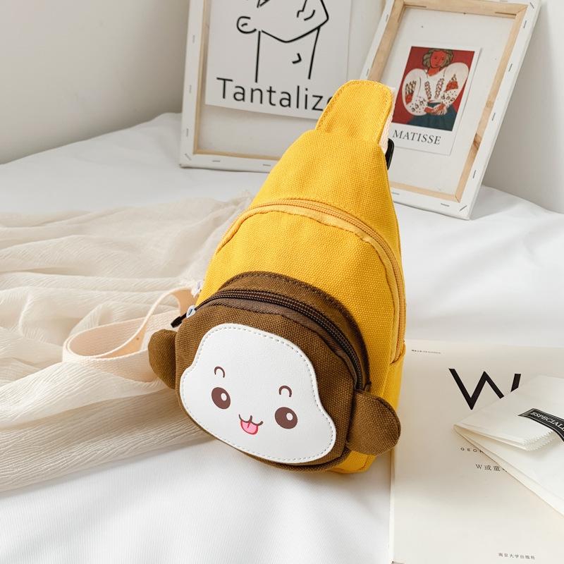 Adorable Monkey Crossbody Bag For Kids - Pink