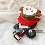 Adorable Monkey Crossbody Bag For Kids - Red