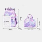 Backpack Set with Lunch Bag & Pencil Case for Kids - Pink
