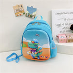 Blue Cartoon Astronaut Kids School Bag - Astronaut Dark Blue