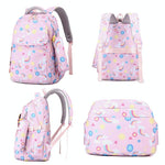 Kids Backpack Set with Lunch Bag & Pencil Case - 3 in 1 - Pink