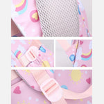 Kids Backpack Set with Lunch Bag & Pencil Case - 3 in 1 - Pink