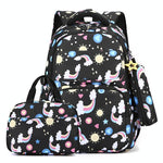 Kids Backpack Set with Lunch Bag & Pencil Case - 3 in 1 - Pink