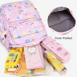 Kids Backpack Set with Lunch Bag & Pencil Case - 3 in 1 - Purple