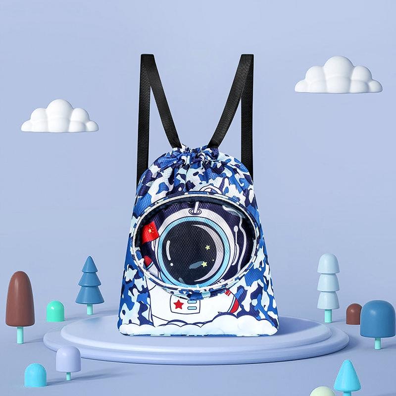 Kids' Cartoon Swim Bag Waterproof Dry / Wet Portable - Small Astronaut