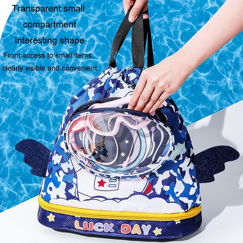 Kids' Cartoon Swim Bag Waterproof Dry / Wet Portable - Small Astronaut