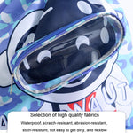 Kids' Swim Bag Cute Cartoon Beach Backpack Waterproof Dry / Wet Large 2 Layer - Blue - Large 2 Layer