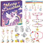 Unicorn - Themed Jewelry Advent Calendar - DIY Bracelets, Charms, and Accessories Gift Set