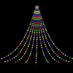 Jingle Jollys 3.8M Christmas Lights Waterfall String Light 340 LED