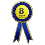 BIRTHDAY BADGE Party Favour Award Rosette Fancy Dress Girls Boys Childrens Kids - 