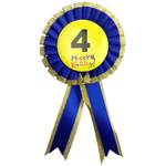 BIRTHDAY BADGE Party Favour Award Rosette Fancy Dress Girls Boys Childrens Kids - 