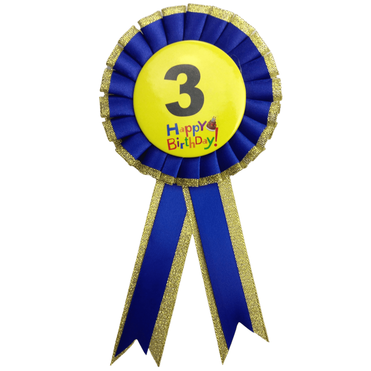 BIRTHDAY BADGE Party Favour Award Rosette Fancy Dress Girls Boys Childrens Kids - 