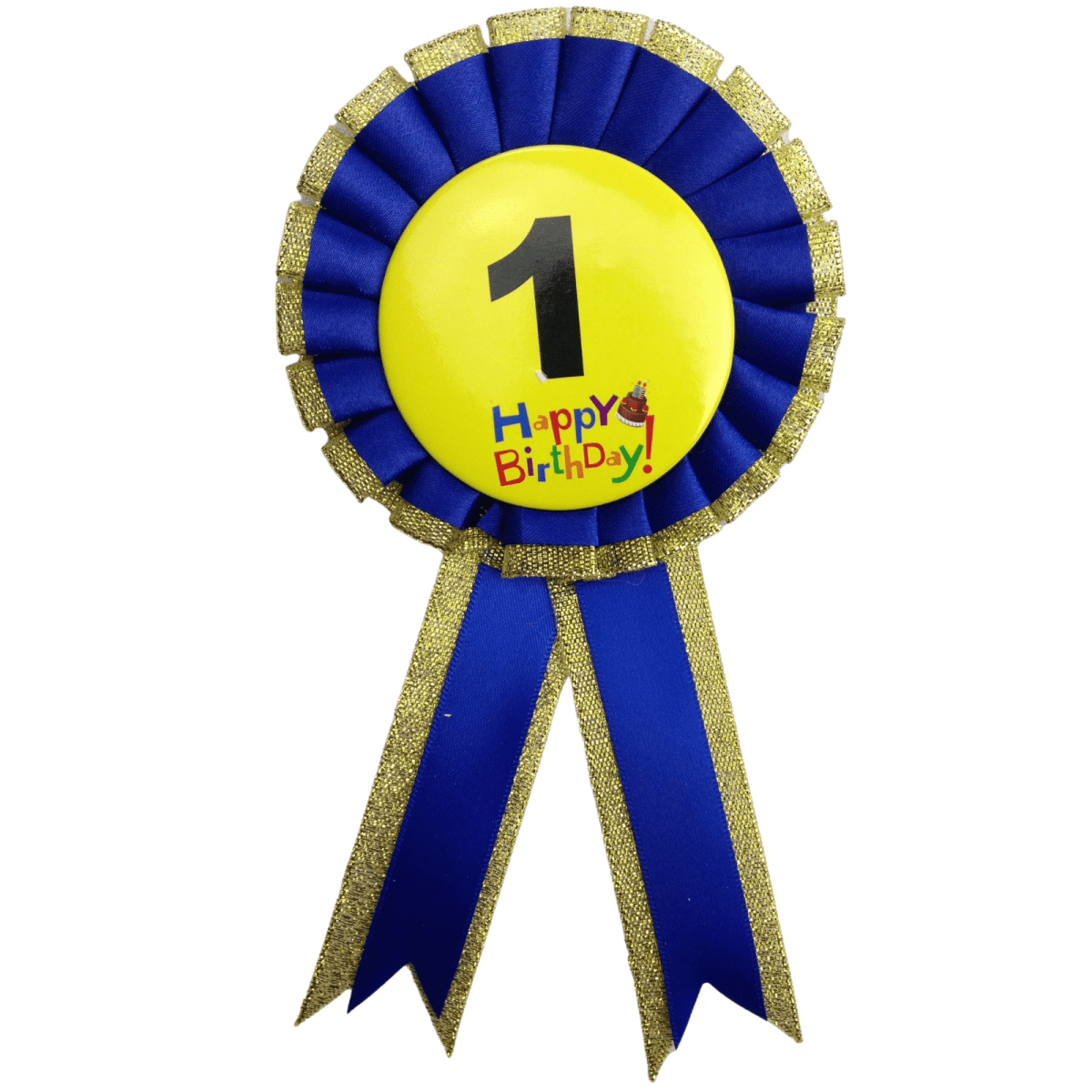 BIRTHDAY BADGE Party Favour Award Rosette Fancy Dress Girls Boys Childrens Kids - 
