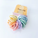 MANGO JELLY Kids Hair Ties (3cm) - Silky Pop Pastel - Twin Pack