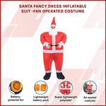 SANTA Fancy Dress Inflatable Suit - Fan Operated Costume
