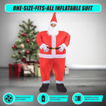 SANTA Fancy Dress Inflatable Suit - Fan Operated Costume