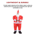 SANTA Fancy Dress Inflatable Suit - Fan Operated Costume