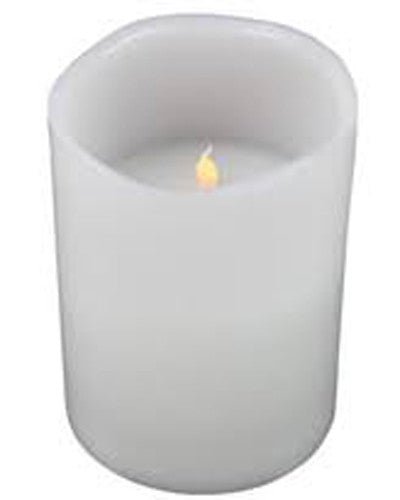 5 Pcs LED Block Pillar Candle White Flameless Safe Indoor Battery Power Party Home Decor Wedding Xmas Table Centrepiece