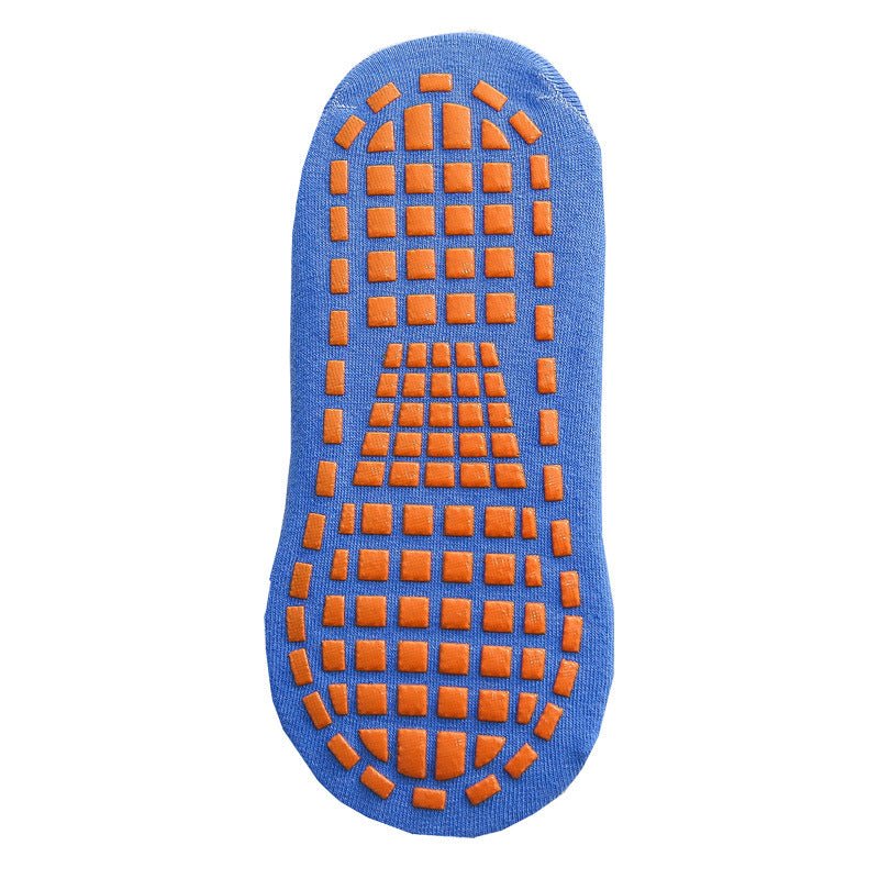 Ten Pairs Of Blue Kids Non - Slip Trampoline Socks for Playground Early Education and Yoga Unisex Anti - Skid Floor Socks for 1 - 5 Years