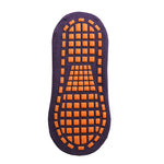 Ten Pairs Of Dark Purple Kids Non - Slip Trampoline Socks for Playground Early Education and Yoga Unisex Anti - Skid Floor Socks for 1 - 5 Years