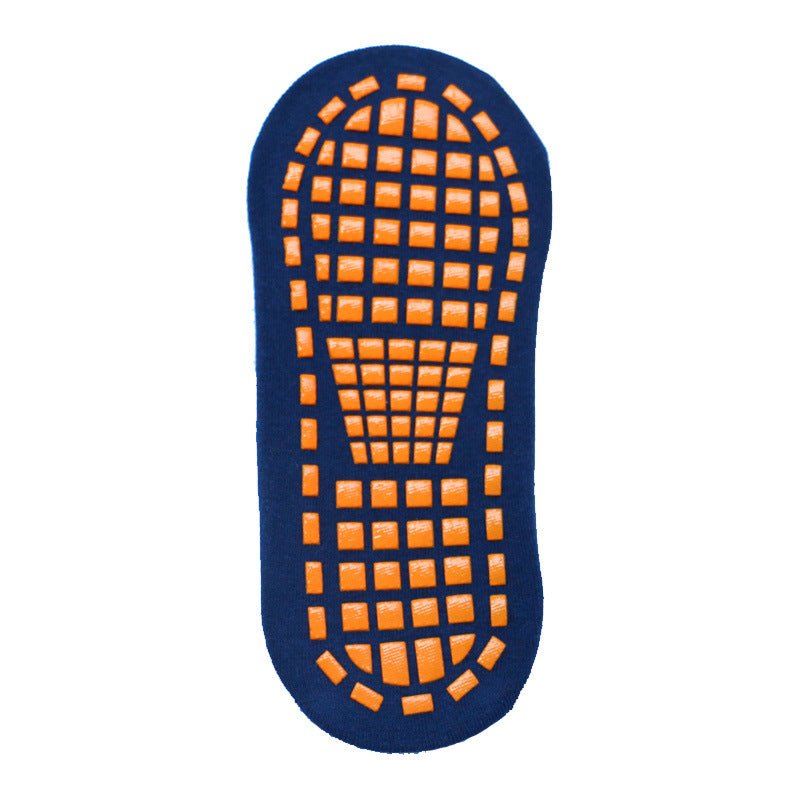 Ten Pairs Of Navy Blue Kids Non - Slip Trampoline Socks for Playground Early Education and Yoga Unisex Anti - Skid Floor Socks for 1 - 5 Years