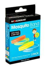 Mozzigear Mosquito Kids Wrist Band Repellent Camping Hiking Non - Toxic Childrens 2pk