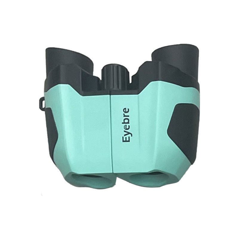Green Blue (matte finish) 10x22 Kids Binoculars - Multi - Color Compact High - Definition Telescope for Outdoor Adventures & Concerts