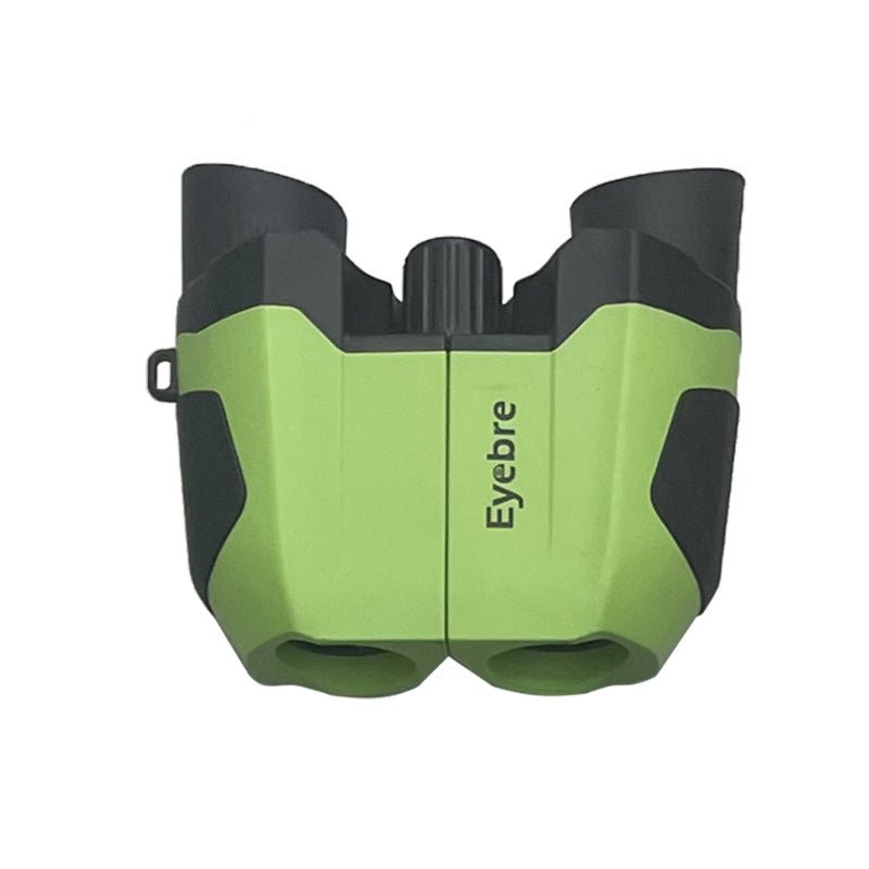Green (matte finish) 10x22 Kids Binoculars - Multi - Color Compact High - Definition Telescope for Outdoor Adventures & Concerts