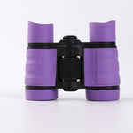 Purple 2 - Pack 4x30 Kids Binoculars Set - Lightweight & Durable for Young Explorers
