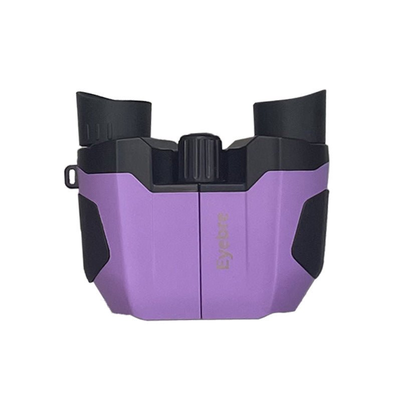 Purple (matte finish) 10x22 Kids Binoculars - Multi - Color Compact High - Definition Telescope for Outdoor Adventures & Concerts