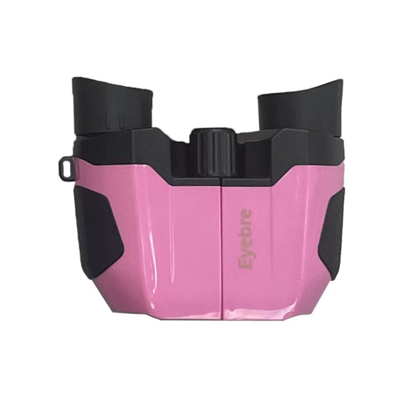 Rose - pink (Glossy) 10x22 Kids Binoculars - Multi - Color Compact High - Definition Telescope for Outdoor Adventures & Concerts