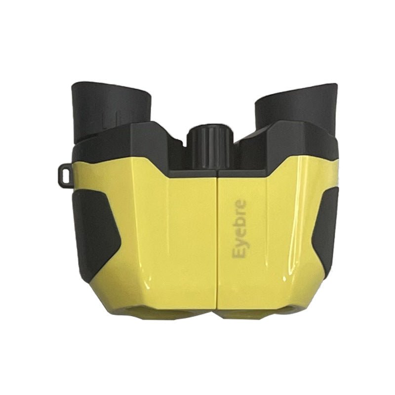 Yellow (Glossy) 10x22 Kids Binoculars - Multi - Color Compact High - Definition Telescope for Outdoor Adventures & Concerts
