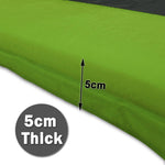Double Self Inflating Mattress Sleeping Mat Air Bed Camping Hiking Joinable - green