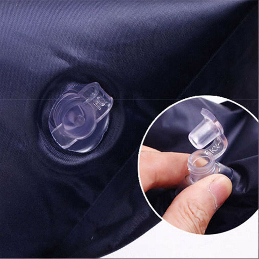Self Inflating Mattress Camping Hiking Airbed Mat Sleeping with Pillow Bag Camp - navy