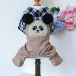 S Panda Ball Bib Pants Cute Four - Legged Dog Clothes - Spring/Summer Pet Outfit, Soft & Breathable